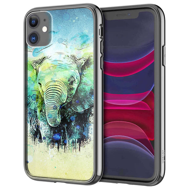 Coque iPhone 13 Water Color Elephant - IPHONE 13, Plexi